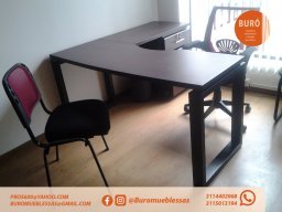 ESCRITORIOS EN L MADECOR